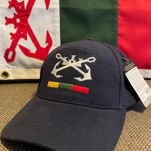 "Active" kepuraitė, siuvinėta su istorine LBS/laivo vėliavos emblema